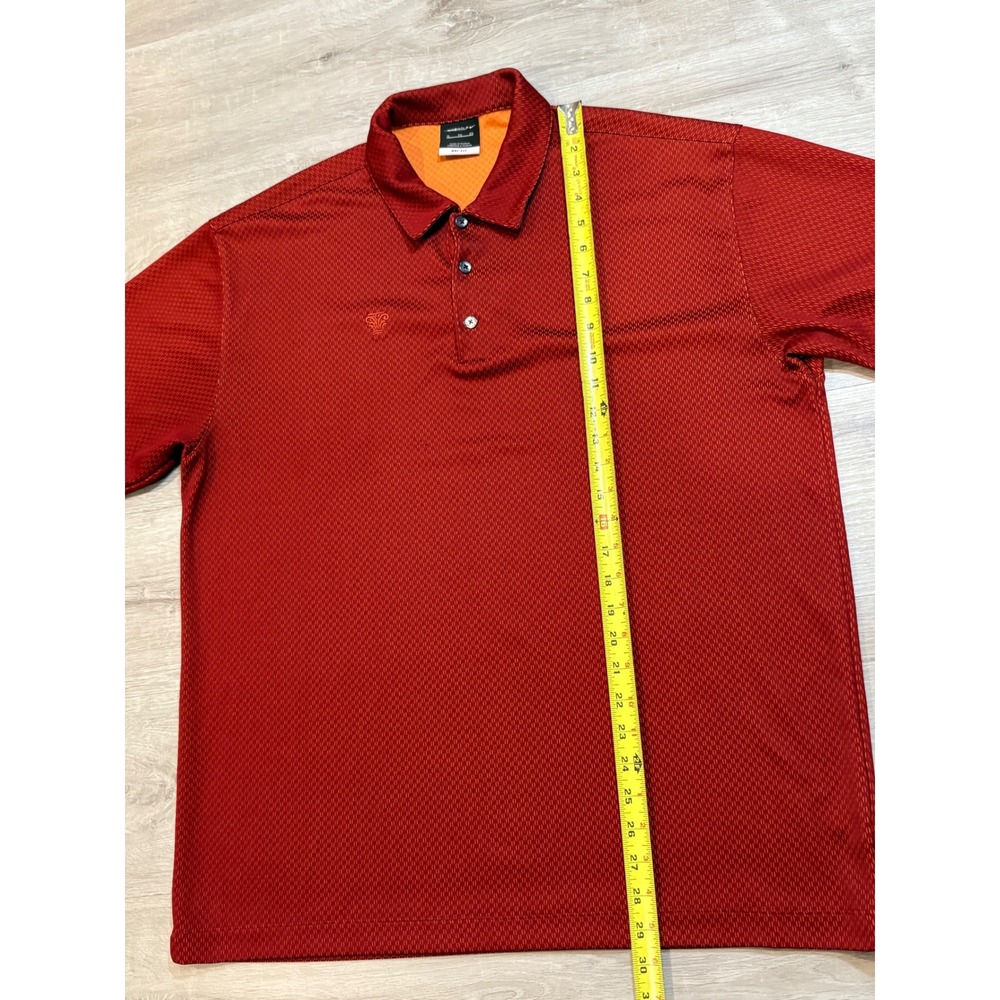Nike Golf Dri-FIT Polo Shirt Performance Athletic‎ Red XL - Picture 2 of 8